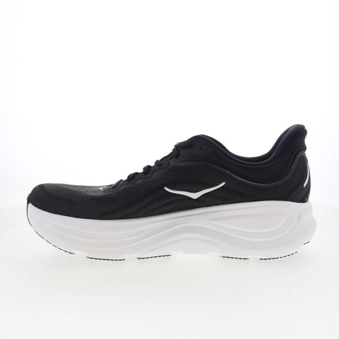Hoka Bondi 9 Wide 1162013-BWHT Mens Black Wide Mesh Athletic Running Shoes