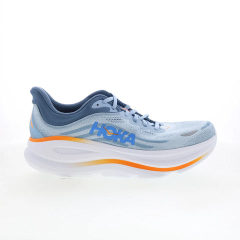 Hoka Bondi 9 Wide 1162013-DNP Mens Blue Wide Mesh Athletic Running Shoes