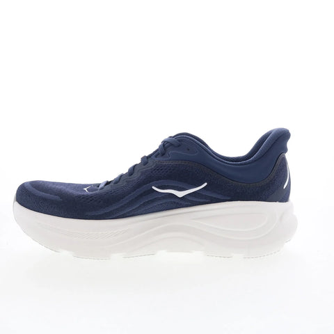 Hoka Bondi 9 Wide 1162013-VYN Mens Blue Wide Mesh Athletic Running Shoes