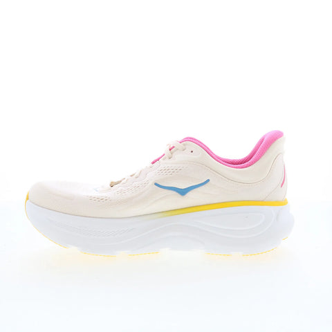 Hoka Bondi 9 Wide 1162014-ALBST Womens Beige Wide Athletic Running Shoes