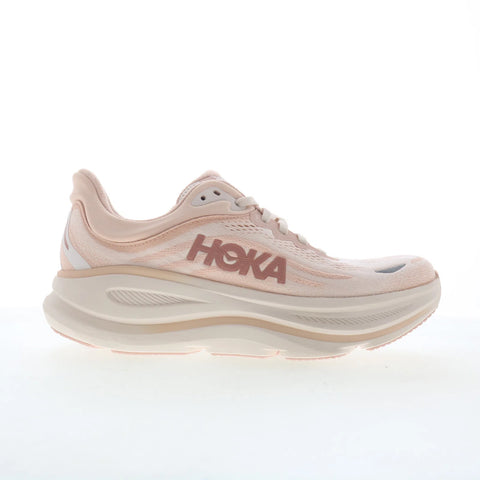 Hoka Bondi 9 Wide 1162014-RLTT Womens Pink Wide Athletic Running Shoes