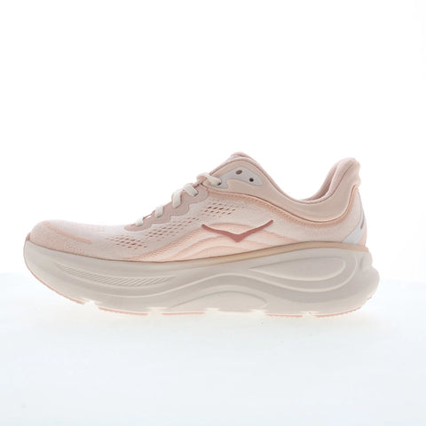 Hoka Bondi 9 Wide 1162014-RLTT Womens Pink Wide Athletic Running Shoes
