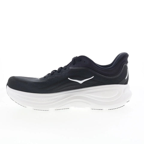 Hoka Bondi 9 X-Wide 1162015-BWHT Mens Black Extra Wide Athletic Running Shoes