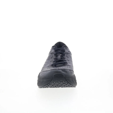 Hoka Bondi SR 1110520-BBLC Mens Black Leather Lace Up Athletic Running Shoes