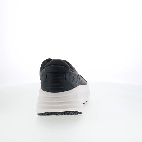 Hoka Bondi SR 1110520-CKW Mens Black Leather Lace Up Athletic Running Shoes