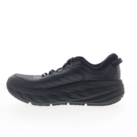 Hoka Bondi SR Wide 1129350-BBLC Mens Black Wide Athletic Running Shoes