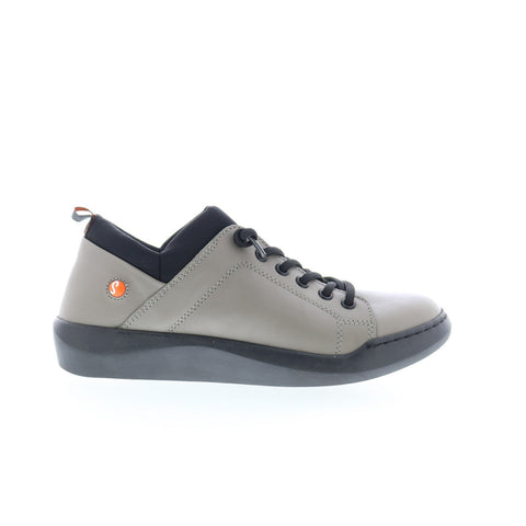Softinos Bonn BONN667SOF-015 Womens Gray Leather Lifestyle Sneakers Shoes