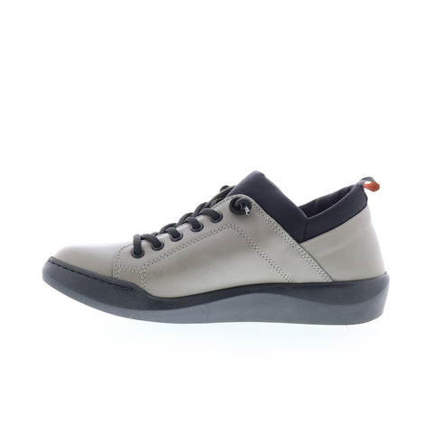 Softinos Bonn BONN667SOF-015 Womens Gray Leather Lifestyle Sneakers Shoes