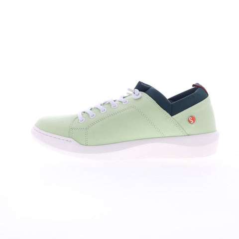 Softinos Bonn BONN667SOF-017 Womens Green Leather Lifestyle Sneakers Shoes