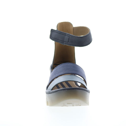 Fly London Bono BONO290FLY-004 Womens Gray Leather Strap Sandals Shoes