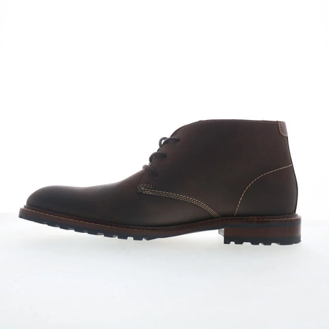 Johnston & Murphy Boswell 59-5434 Mens Brown Leather Lace Up Chukkas Boots