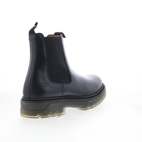 Greats Bowery Chelsea BOWC01SG-CUQ Mens Black Leather Slip On Chelsea Boots