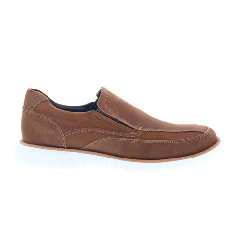 Studio Belvedere Bozen Mens Brown Leather Loafers & Slip Ons Casual Shoes