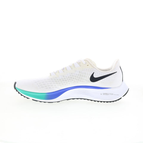 Nike Air Zoom Pegasus 37 BQ9646-103 Mens White Canvas Athletic Running Shoes