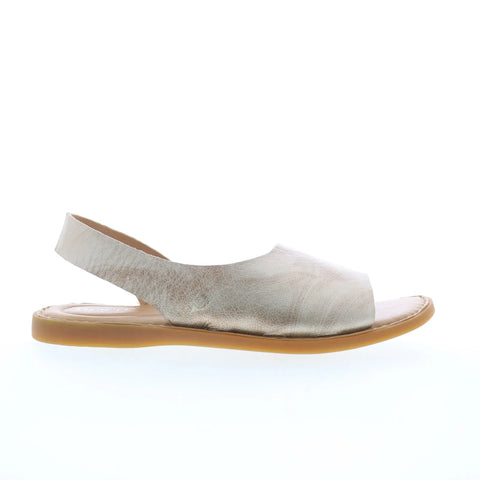 Born Inlet BR0002270 Womens Beige Leather Slip On Slingback Sandals Shoes