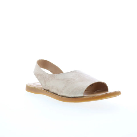 Born Inlet BR0002270 Womens Beige Leather Slip On Slingback Sandals Shoes