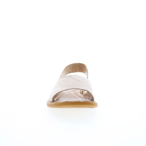 Born Inlet BR0002270 Womens Beige Leather Slip On Slingback Sandals Shoes