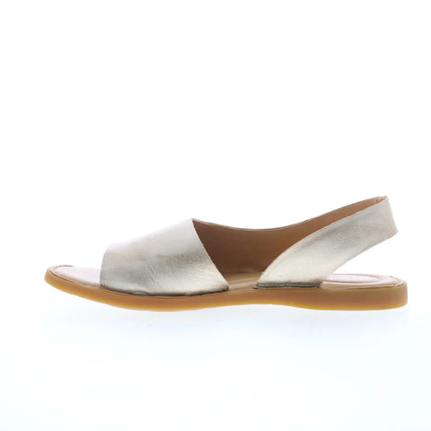 Born Inlet BR0002270 Womens Beige Leather Slip On Slingback Sandals Shoes