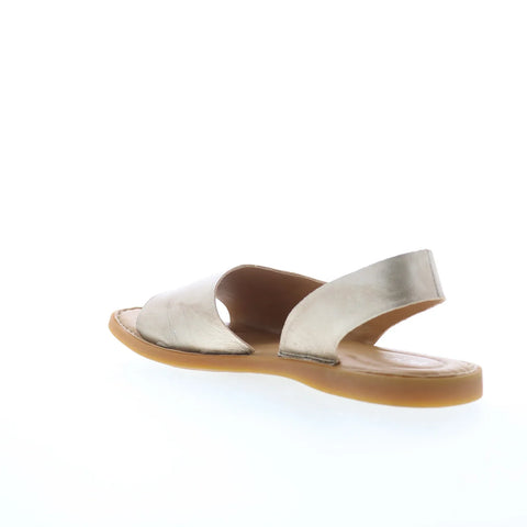 Born Inlet BR0002270 Womens Beige Leather Slip On Slingback Sandals Shoes