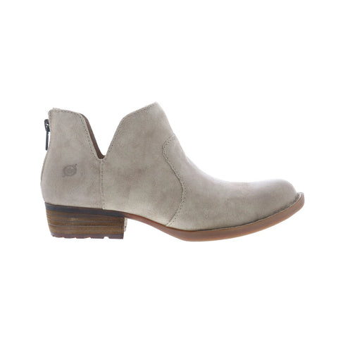 Born Kerri BR0012079 Womens Gray Leather Zipper Ankle & Booties Boots