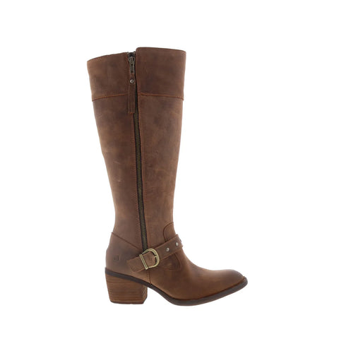 Born Alize BR0015706 Womens Brown Leather Zipper Knee High Boots