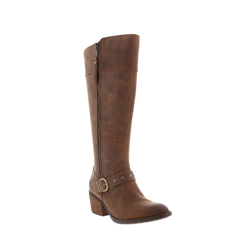 Born Alize BR0015706 Womens Brown Leather Zipper Knee High Boots