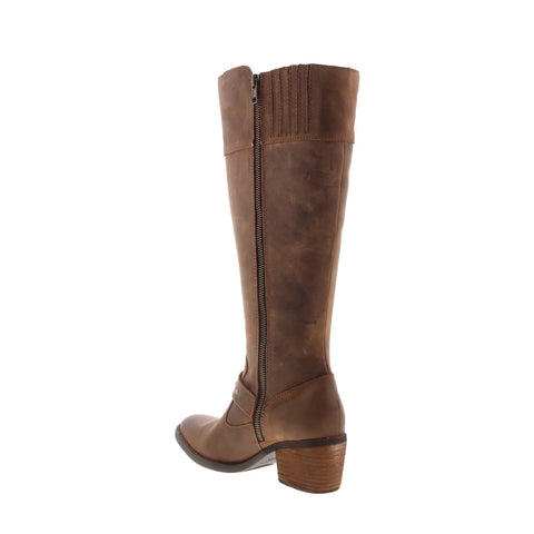 Born Alize BR0015706 Womens Brown Leather Zipper Knee High Boots