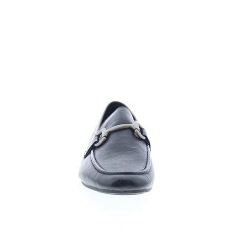 Born Beca BR0018603 Womens Black Leather Slip On Ballet Flats Shoes