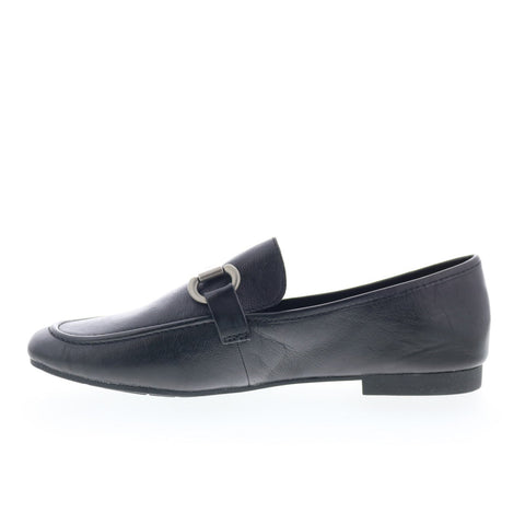 Born Beca BR0018603 Womens Black Leather Slip On Ballet Flats Shoes
