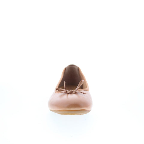 Born Brin BR0018775 Womens Beige Leather Slip On Ballet Flats Shoes
