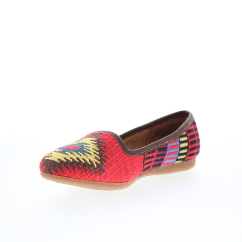 Born Giselle BR0020566 Womens Red Mesh Slip On Ballet Flats Shoes