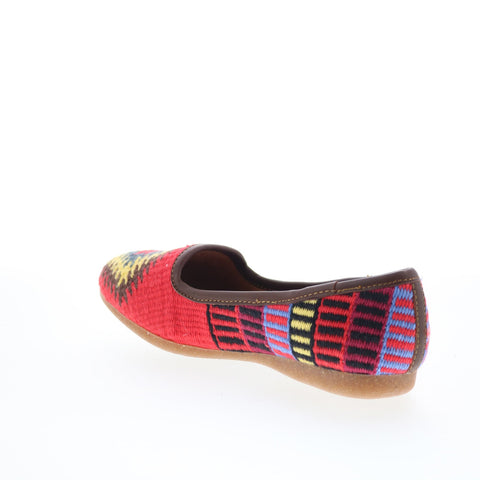 Born Giselle BR0020566 Womens Red Mesh Slip On Ballet Flats Shoes