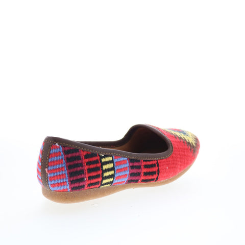 Born Giselle BR0020566 Womens Red Mesh Slip On Ballet Flats Shoes