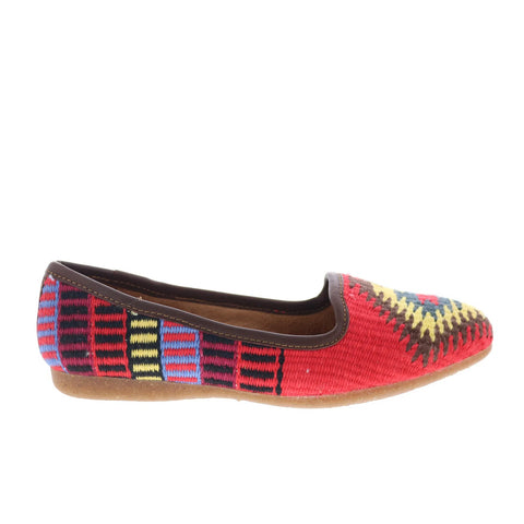 Born Giselle BR0020566 Womens Red Mesh Slip On Ballet Flats Shoes