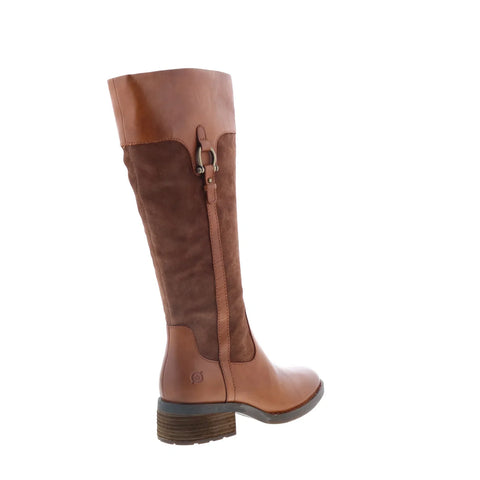 Born Ginger BR0042762 Womens Brown Leather Zipper Knee High Boots