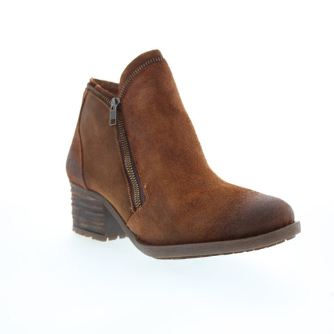 Born Montoro ll BR0044057 Womens Brown Leather Zipper Ankle & Booties Boots