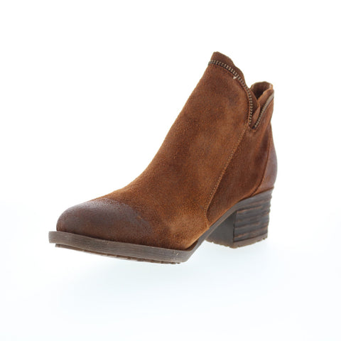 Born Montoro ll BR0044057 Womens Brown Leather Zipper Ankle & Booties Boots