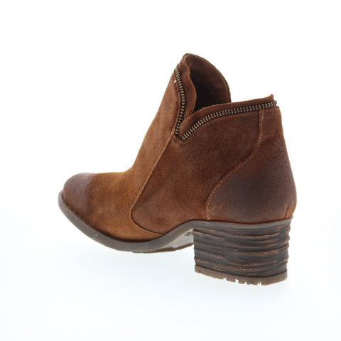 Born Montoro ll BR0044057 Womens Brown Leather Zipper Ankle & Booties Boots