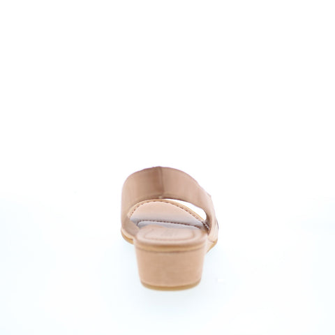 Born Crista BR0055802 Womens Beige Leather Slip On Slingback Sandals Shoes