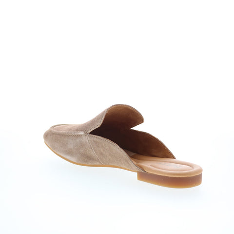 Born Lamara BR0057455 Womens Beige Suede Slip On Mule Flats Shoes
