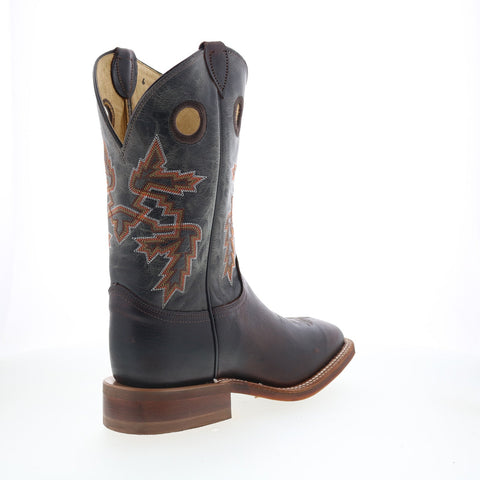 Justin Boots Bender Cowhide Made In USA Mens Brown Wide Cowboy Western Boots
