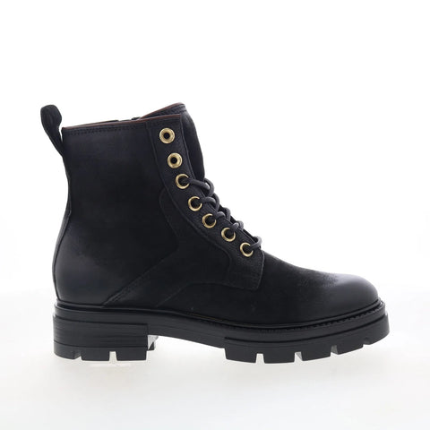 Miz Mooz Bradford Womens Black Leather Zipper Casual Dress Boots