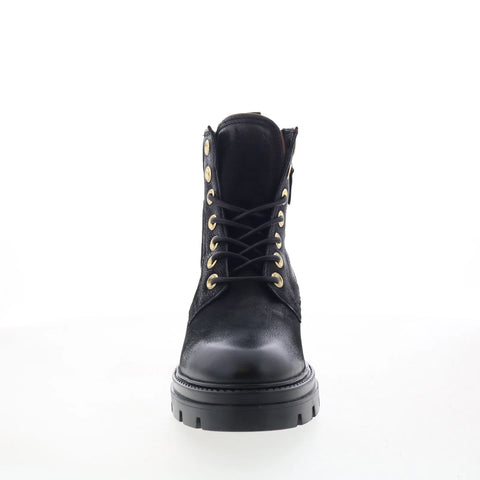 Miz Mooz Bradford Womens Black Leather Zipper Casual Dress Boots