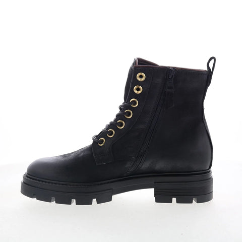 Miz Mooz Bradford Womens Black Leather Zipper Casual Dress Boots