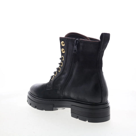 Miz Mooz Bradford Womens Black Leather Zipper Casual Dress Boots