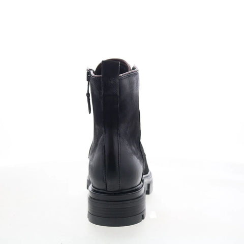 Miz Mooz Bradford Womens Black Leather Zipper Casual Dress Boots