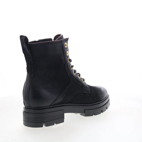 Miz Mooz Bradford Womens Black Leather Zipper Casual Dress Boots