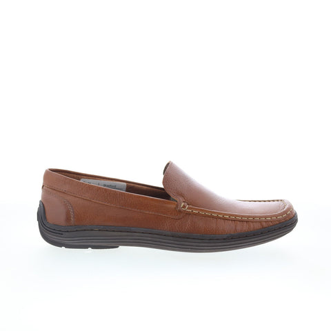 Studio Belvedere Bradford Mens Brown Leather Loafers & Slip Ons Casual Shoes