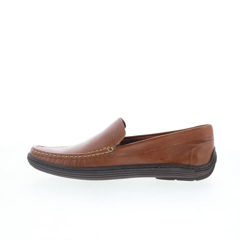 Studio Belvedere Bradford Mens Brown Leather Loafers & Slip Ons Casual Shoes