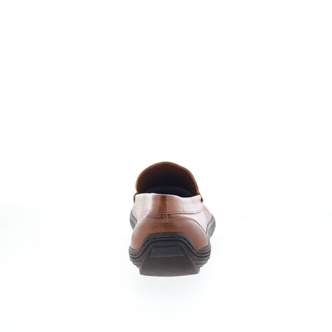 Studio Belvedere Bradford Mens Brown Leather Loafers & Slip Ons Casual Shoes